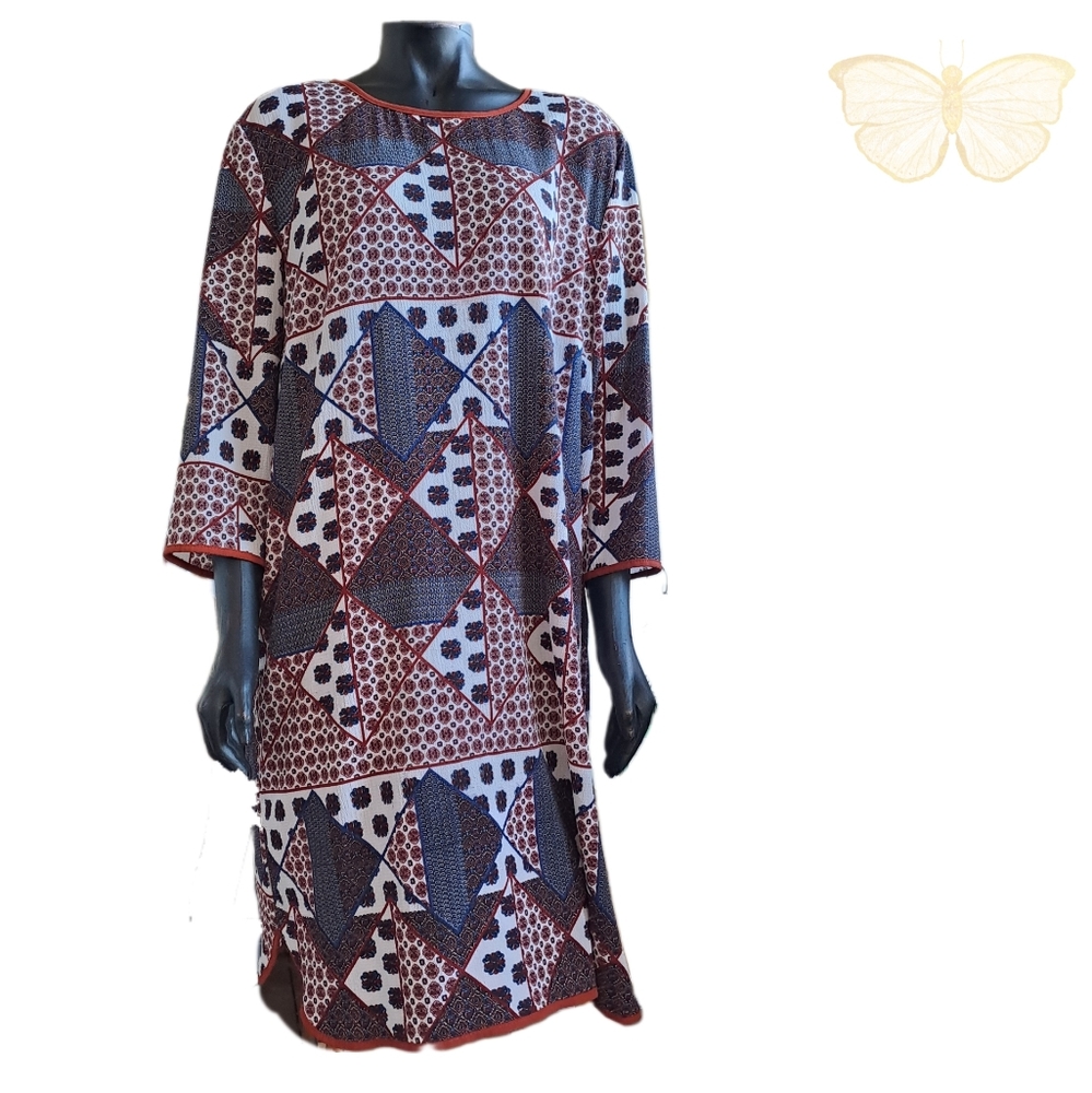 Silver Wishes Rayon Shift Dress, Size 16, Perfect condition - Picture 4 of 8